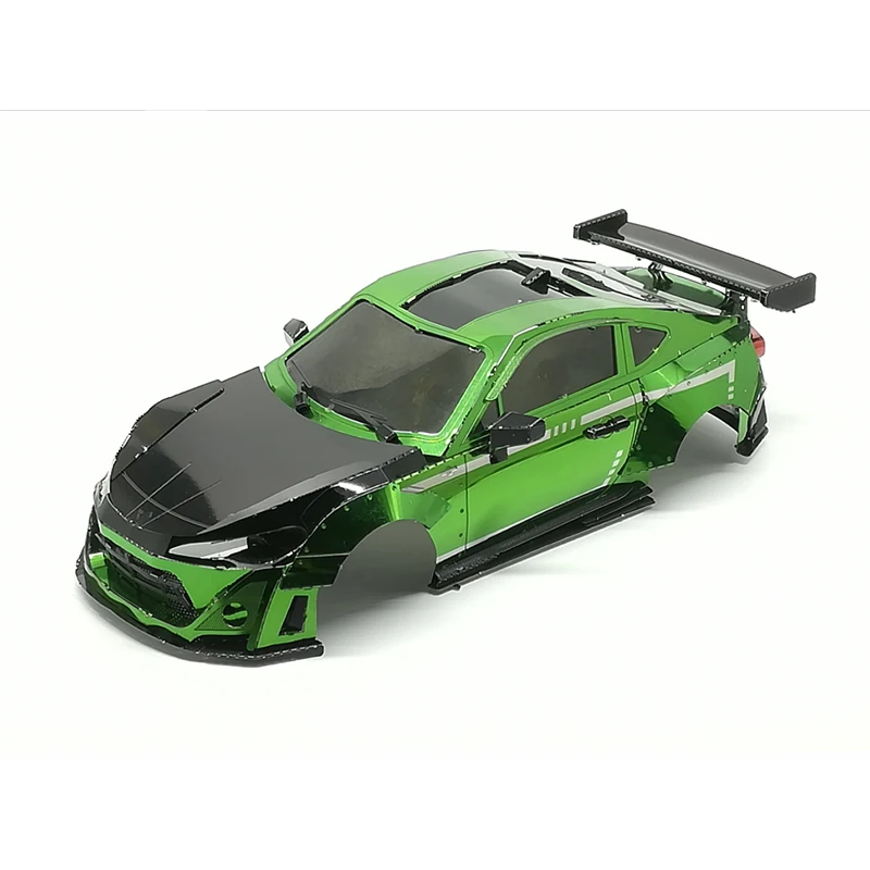 green FATJAY, 1/28, MINI-Q, GT86, автомобильный чехол, металлическая текстура, ракета, кролик, радиоуправляемая машина для 98 мм колесной базы - Цвет: green