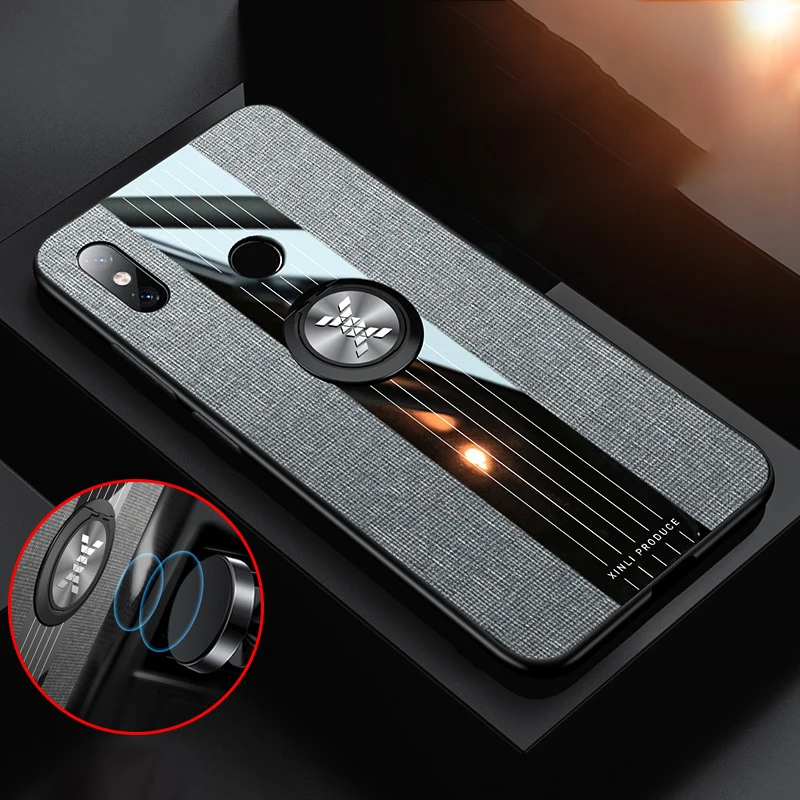 Ikrsses для Xiaomi mi 9 чехол простая скатерть текстура автомобильный держатель с магнитным креплением чехол для Xiaomi mi 8 lite mi 9se TPU рамка и крышка ПК