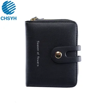 

Women's Compact Wallet Women's Short Driving License Wallet One Package Multi-functional Zipper Card Bag Wallet Buckle Bags