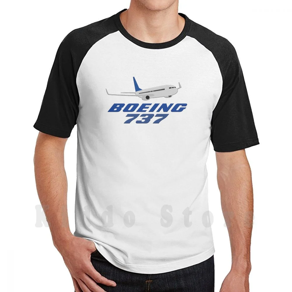 Boeing 737 T Shirt Cotone Uomo Stampa Fai Da Te Cool Tee Boeing Airbus Aereo Aviazione Aereo 747 737 777 Aeroplano Volare Volo Cabina Di Guida