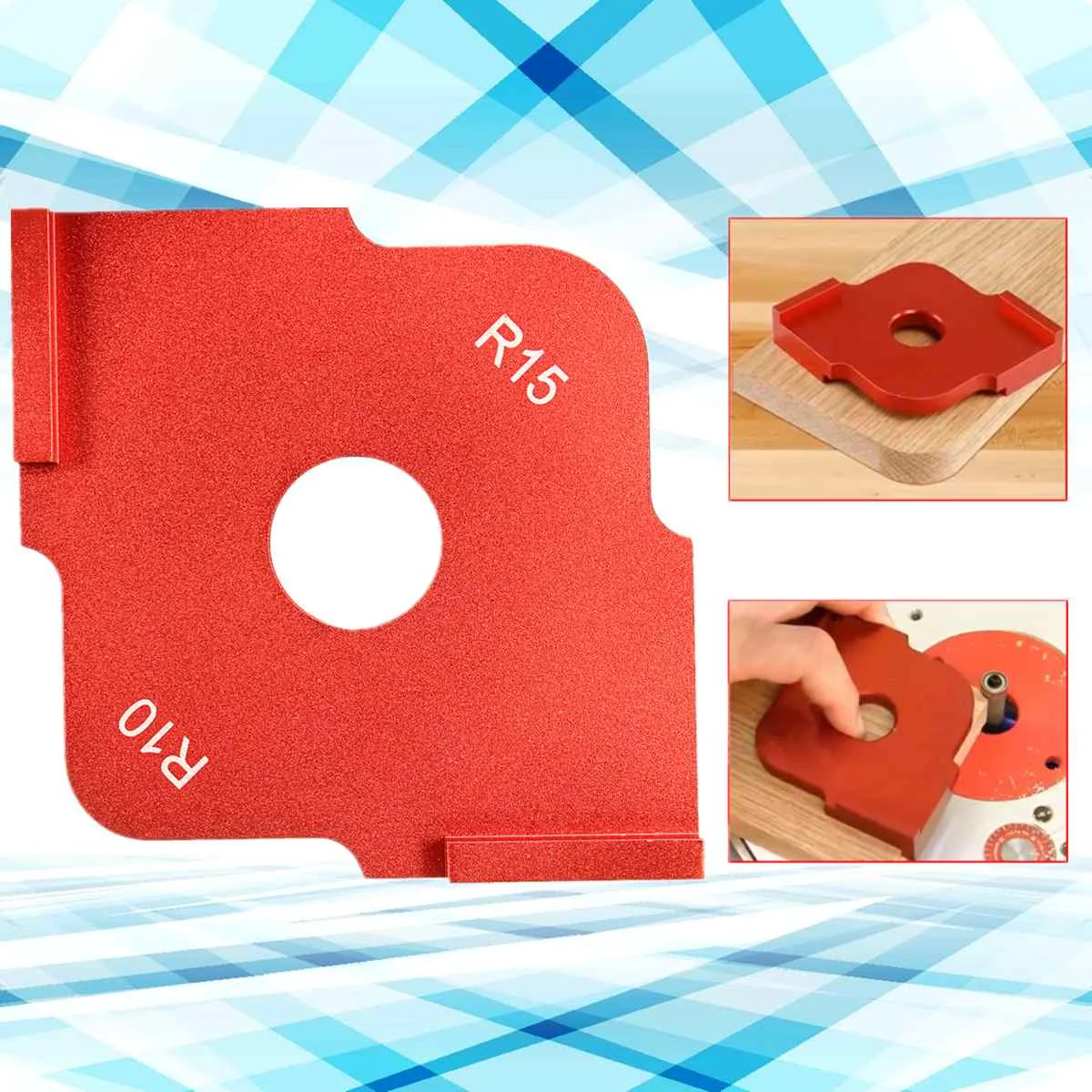 

Router Template Guide Radius Wood Quick Jig Corner Template Router Panel Table Bit For Woodworking R10 R15 trimming