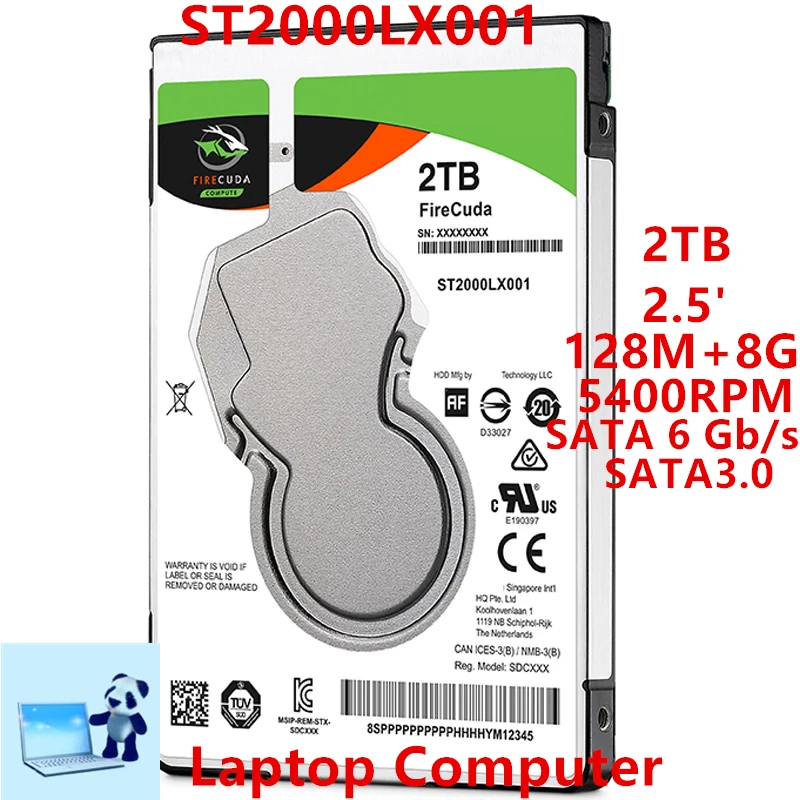 Seagate 500GB ST500LX025 5400RPM 128MB SATA 2.5" Laptop SSHD HDD Hard Drive 