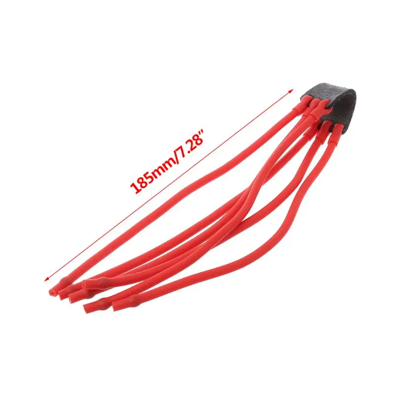 Slingshot Band Group Leather Pocket Rubber Band Latex Powerful Catapult Replacement Outdoor Hunting Shooting Tube Sling Elastic latex slingshot tube,slingshot rubber band