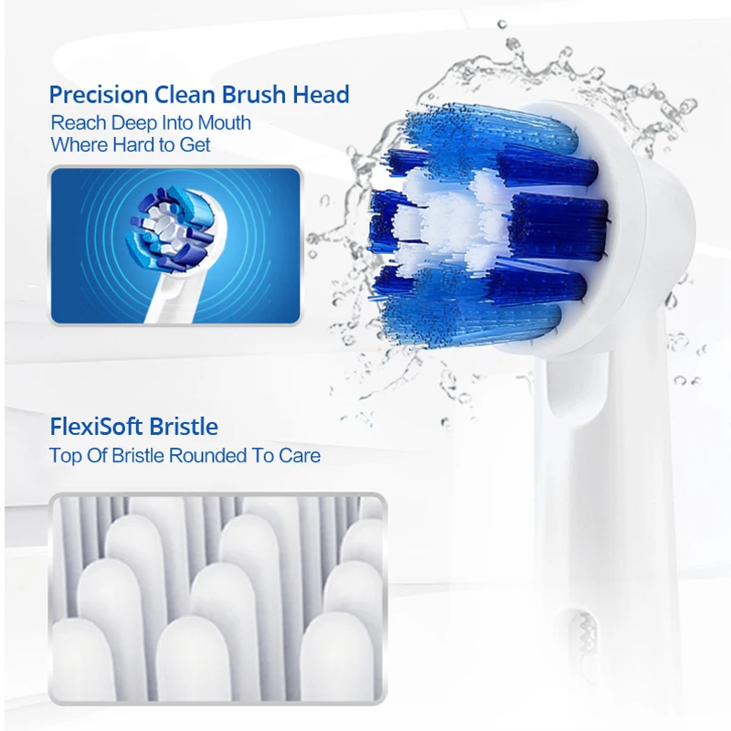 Oral B Electric Toothbrush Heads EB50 Cross Action Replacement Brush Head German Imported Genuine Original Oral B Brushing Heads