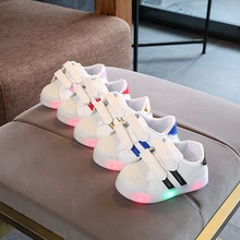 Best Price Lovely Kids LED Shoes Casual Sport Running Shoes Children Luminous Shoes Boys Girls Stripe Baby Non-Slip Soft Rubber Sneakers Best Price Lovely Kids LED Shoes Casual Sport Running Shoes Children Luminous Shoes Boys Girls Stripe Baby Non-Slip Soft Rubber Sneakers