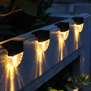 

Garden Path Light Outdoor Double Lighting Mode Lawn Solar LED Staircase Light Solar Power LED Waterproof Easy Installation