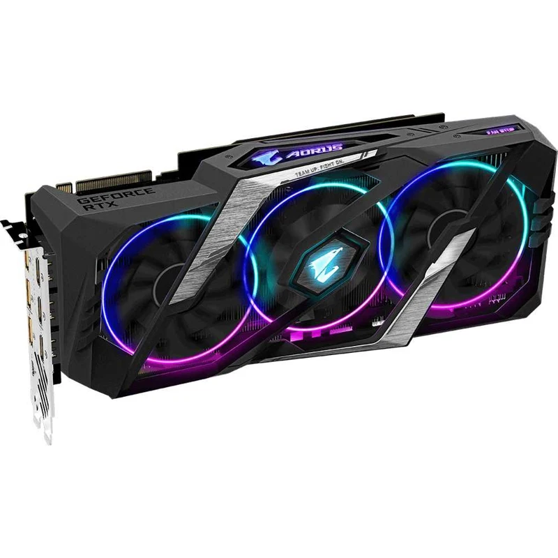 Видеокарта Gigabyte PCI-E GV-N208SAORUS-8GC NV RTX2080SUPER 8192Mb 256b GDDR6 1860/15500/HDMIx3/DPx3