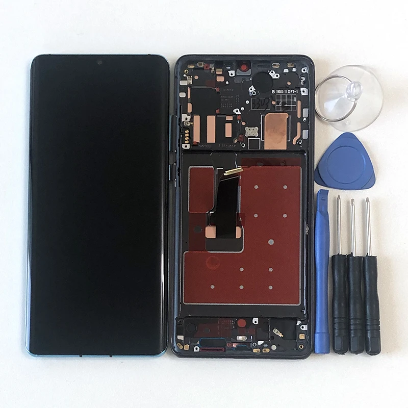Axisinternational для 6,4" huawei P30 Pro VOG-L04 VOG-L29 VOG-L09 OLED ЖК-дисплей Экран Дисплей+ сенсорный экран Панель дигитайзер Рамка