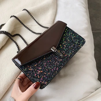 

2020 Fashion New Patchwork Tote Crossbody Bag Quality Leather Women's Designer Handbag Chain Shoulder Messenger Bag Bolsos Mujer