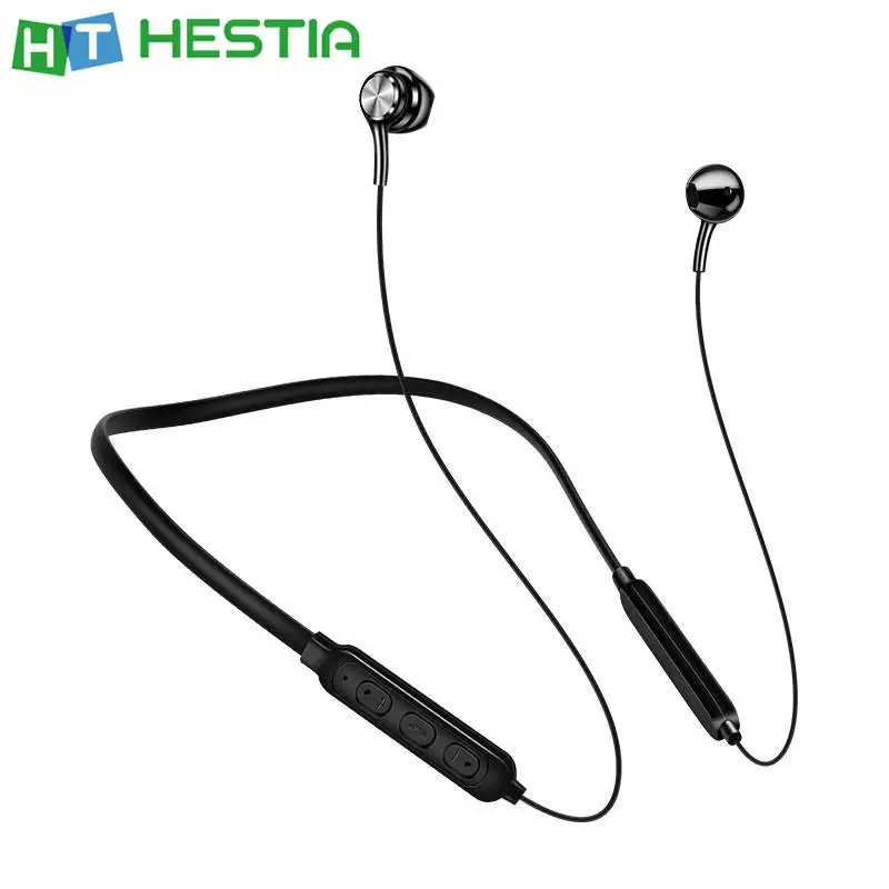 

EJ Wireless Bluetooth Earphone Neckband Headphones Sport Earbuds Stereo Semi-in-ear Design Noise Cancel Hands-free Portable