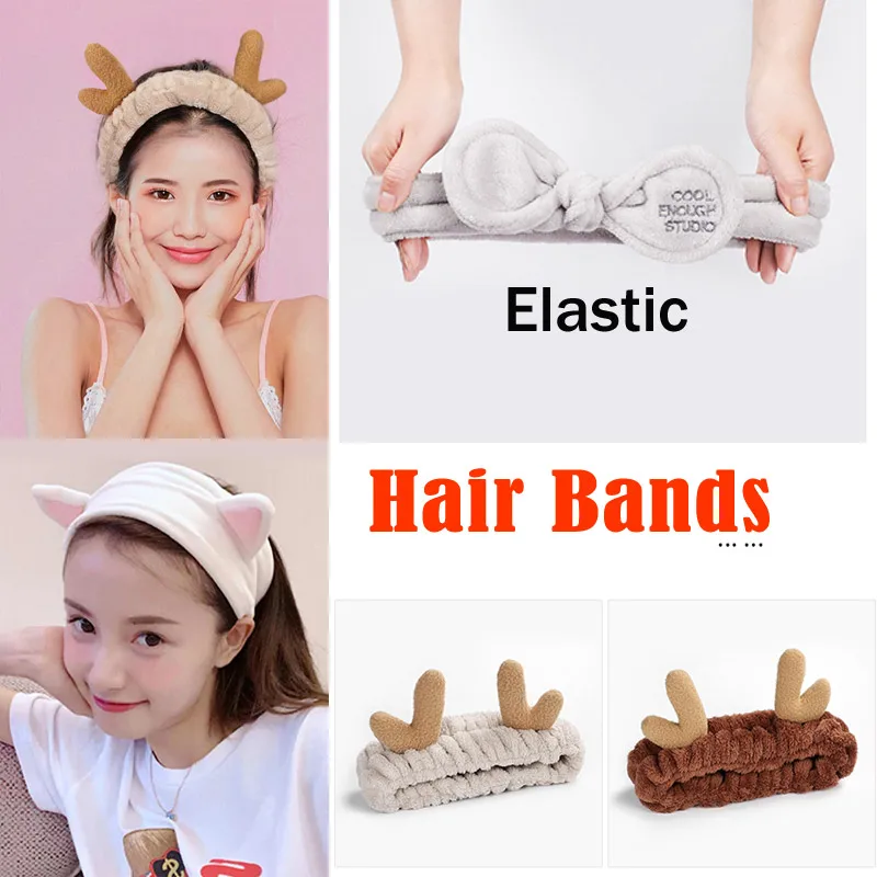 

Girls Hair Accessories Cute Soft Hairbands Elastic Scrunchie Fashion HairbandsPleated Headband Coral Fleece Hair Accessories