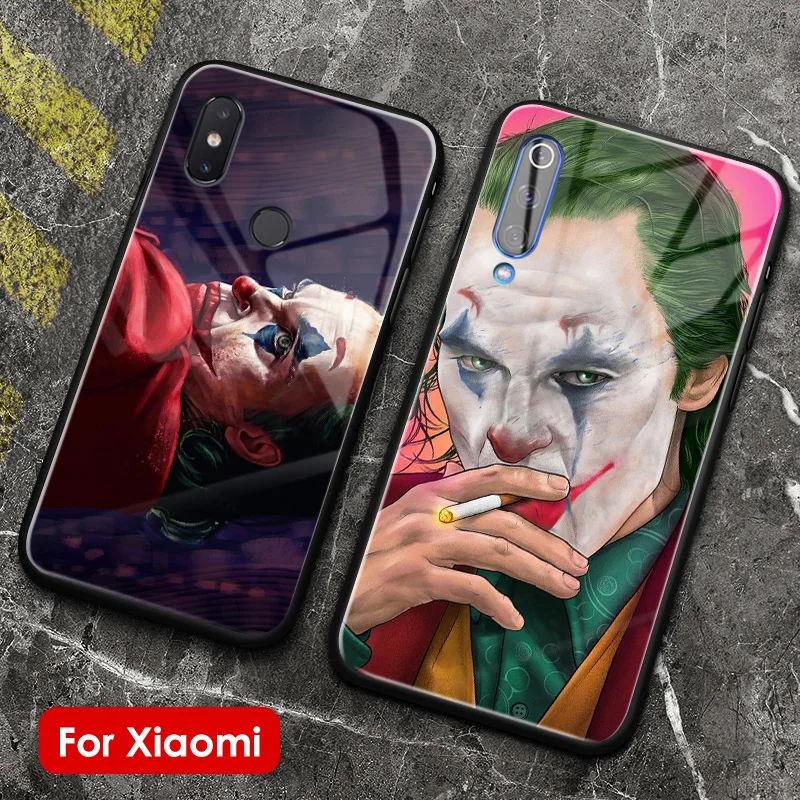 Стеклянная пленка Joker Joaquin Phoenix чехол для телефона xiaomi mi A2 5 6 8 9 se lite max mix 2 2s 3 redmi note 7