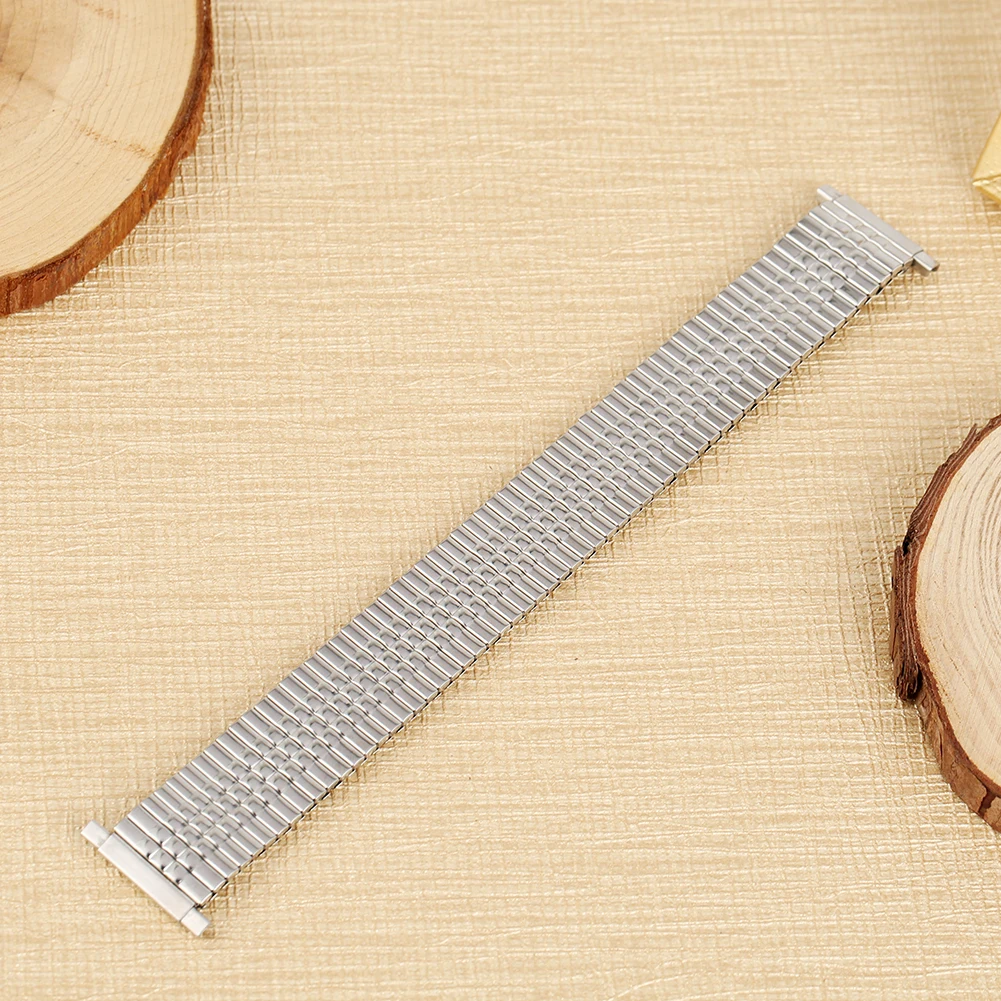 Premium Elastic Watch Strap 16MM Stainless Steel Watchband 18MM No Buckle Metal Replacement 20MM Wristwatch Band 22MM Bracelet