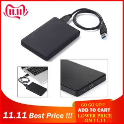 HDD чехол тонкий Портативный 2,5 HDD USB 2,0 внешний жесткий диск случае Sata к USB жесткие диски HDD чехол с USB кабель