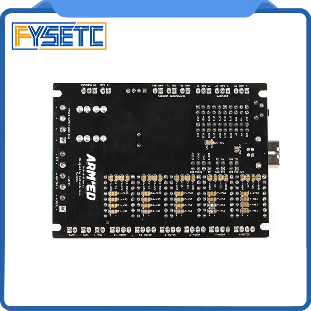 Armed V1.1 32bit Board With I2C SPI and UART Extension Ports Support TMC2130 SPI Dual Power Inputs 3D Printer Control Board