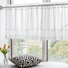 CITYINCITY Half Curtain for kitchen Transparent Sheer Tulle Short door Curtain for barHome Decor  Customized 3