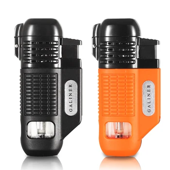 

GALINER Windproof Cigar Cigarette Lighter Torch Jet Flame Tobacco Lighter Portable Butane Gas Cigar Lighter Cool Gadgets