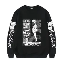 2021 New Anime Tokyo Revengers Letter Print Pullover Tokyo Ghoul Kaneki Ken Graphic Print Pullovers Men Women Loose Sweatshirt