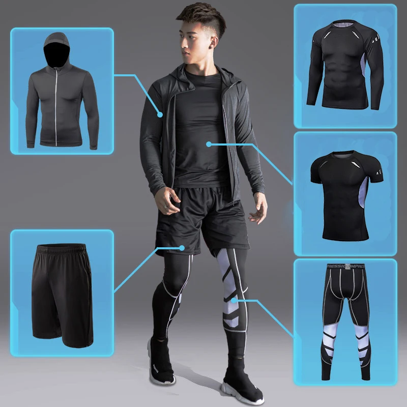 Men's Sports Compression Clothing  Men's Compression Clothing 4xl - Dry  Men's - Aliexpress