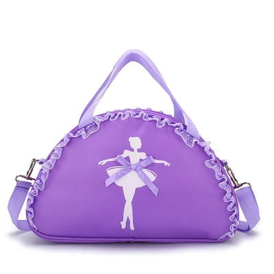 Duokon Ballet Princess Dance Bag Shoulder Bags Child Ballerina Children Ballet Sequins Dance Handbag Rosa Kurzes Garn