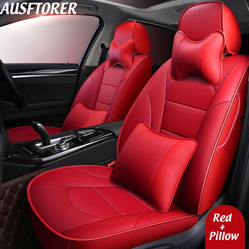 AUSFTORER, чехлы из натуральной кожи, автомобильные чехлы для Hyundai grand santa fe, чехлы для сидений из воловьей кожи, 7 сидений, аксессуары для подушек AUSFTORER, чехлы из натуральной кожи, автомобильные чехлы для Hyundai grand santa fe, чехлы для сидений из воловьей кожи, 7 сидений, аксессуары для подушек