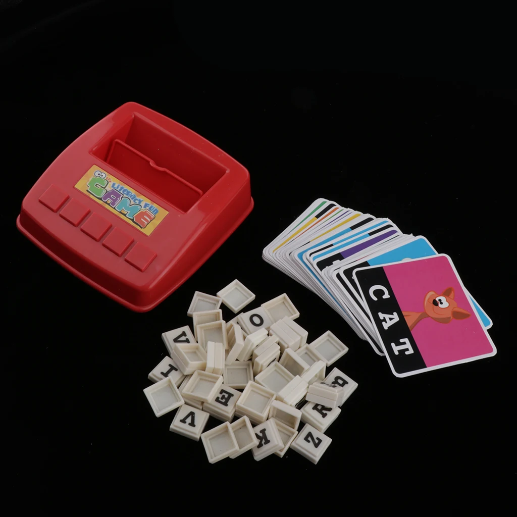 Kid Jigsaw Puzzles Alphabet Cards ABC Letter A To Z Education Learning Words