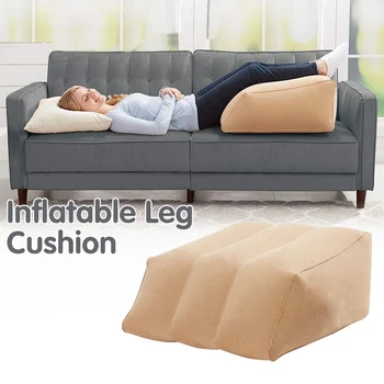 

Bed Wedge Leg Rest Pillow Leg Elevation Support Pillow Portable Inflatable Pillow for Circulation Improving Pain Relieving