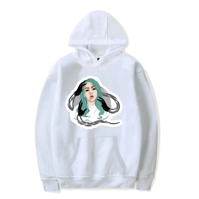 Billie eilish/Толстовка для женщин и детей, толстовка с капюшоном с принтом для подростков, бархатные спортивные свитера в стиле хип-хоп для девочек, Kpop, одежда с капюшоном, 11-12