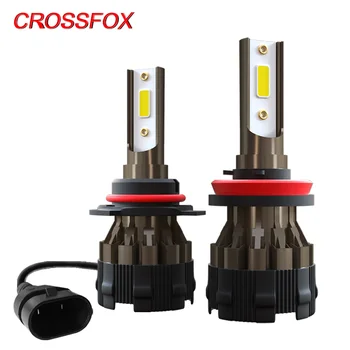 

CROSSFOX Car Led Headlight H4 H7 Led Bi Auto Bulb 2Pcs 6000K 12V 24V H1 H8 H9 H11 HB3 9005 hb4 9006 Lamp Fog Light Bulbs 8000LM