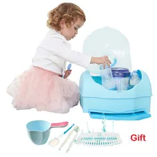 Горячая Детская Бутылочка сушилка детская посуда товары приемная коробка детская большая Съемная Пыленепроницаемая дренажная полка Рама для сушки