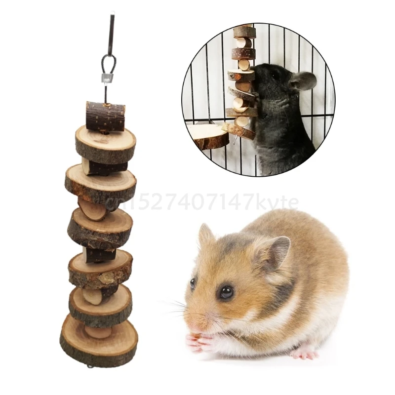 Pet Wooden Tooth Grinding Toys for Hamster Chinchilla Small Animals Teeth Chewing Toys