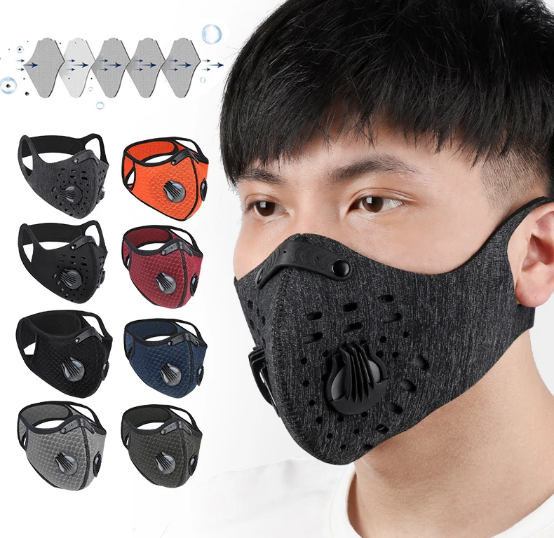 

Sport Face Mask Training Cycling Mask with Filter Kn95 Activated Carbon PM 2.5 KN95 Running Adult cycling mask