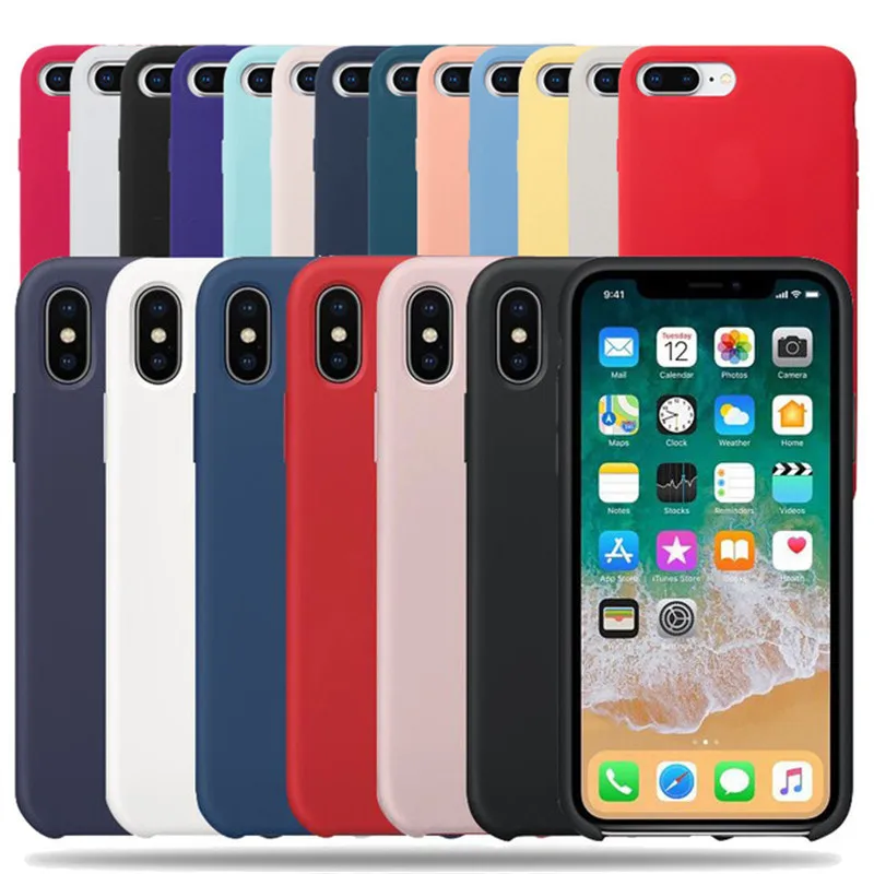 Keepever оригинальный Официальный чехол для телефона iphone XS MAX Liquid силиконовый apple 6 6S 7