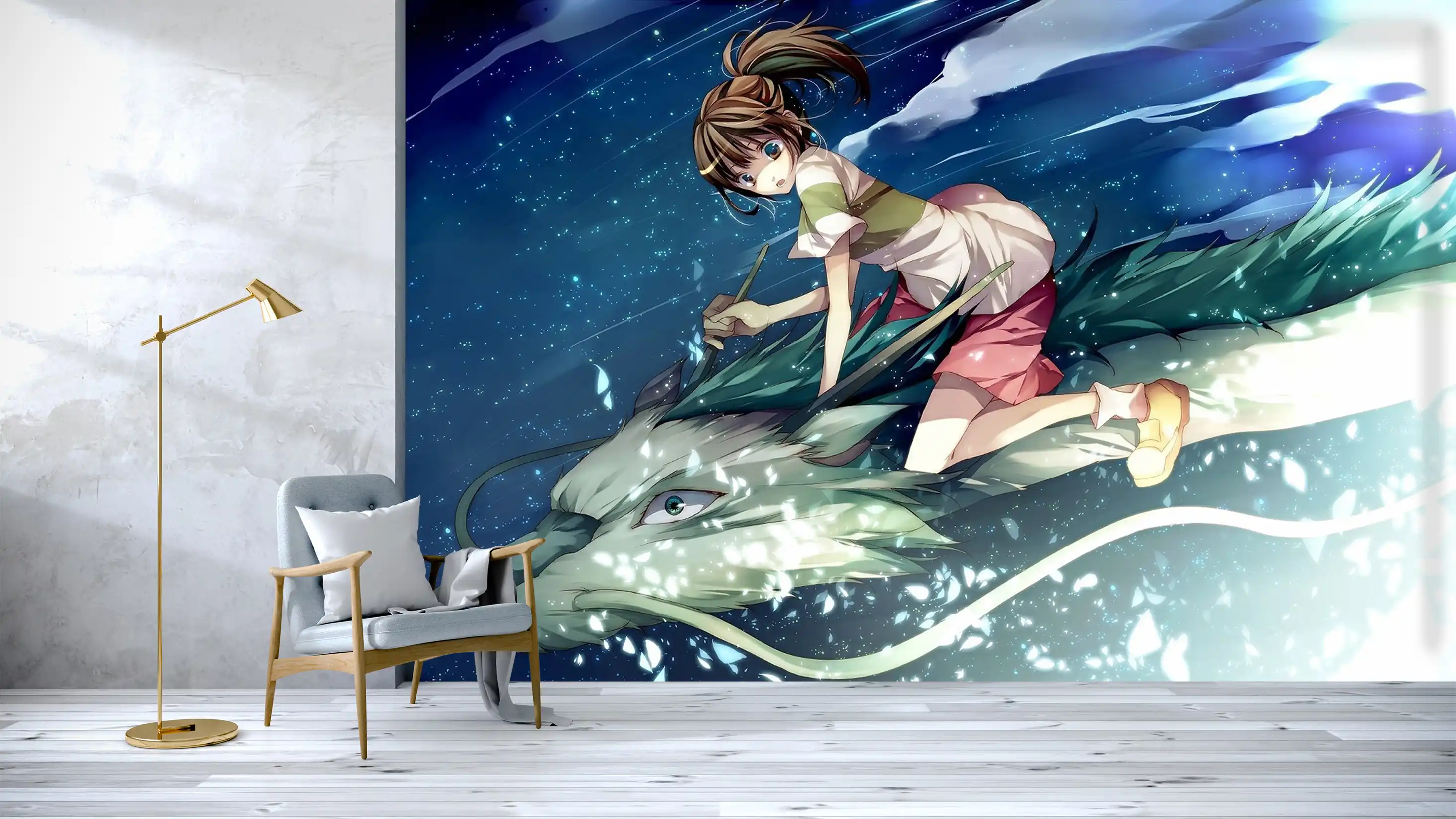 [self-adhesive] 3d spirited away 940 japan anime wall paper