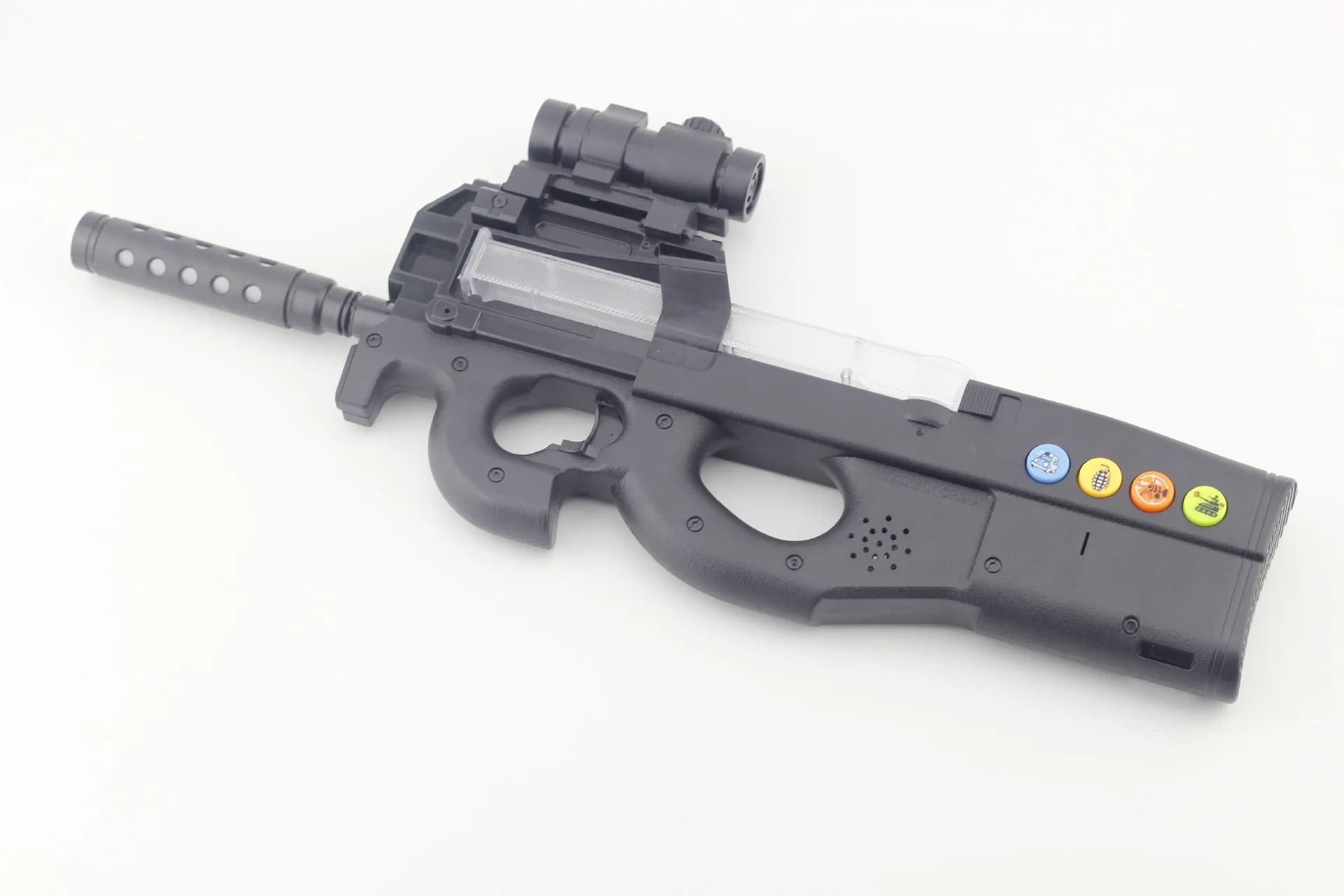 

Electric Gun P90 Sound And Light Toy with Function Keys Children's Props