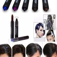 Нежная быстрая цветная Нетоксичная ручка крышка белые волосы 1 шт. 5 цветов дополнительная Временная Краска для волос крем DIY Стайлинг макияж палка TSLM1