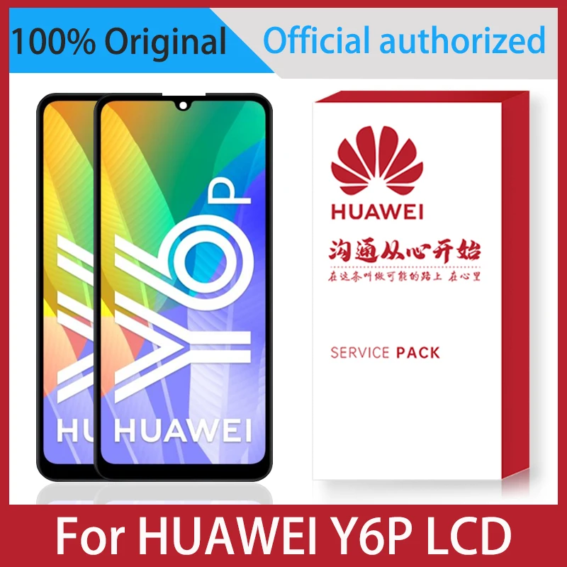 Дисплей 6 3 дюйма для Huawei Y6P 2020 глобальная зеркальная фотография ЖК-дисплей с