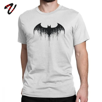 

Funny Marvel Tshirt Batman Perched On A Pillar Men T Shirt Vintage Tees Cotton Printed Clothing Short Sleeve Crew Neck T-Shirt