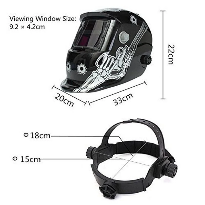 

Solar Auto Darkening Welding Mask Big Screen Electric Welding Helmet Welder Cap Welding Lens For Welding Machine