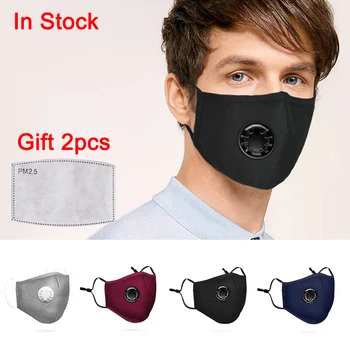 

PM 2.5 Face Mask Respirator Washable Breathable Reusable Anti fog Air Pollution Mouth Mask With Filter for men women