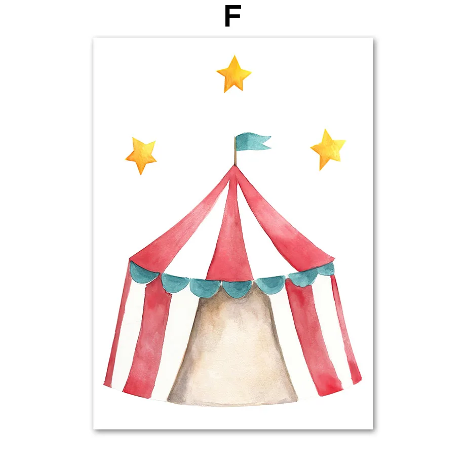 Circus-Animal-Bear-Rabbit-Panda-Show-Wall-Art-Canvas-Painting-Nordic-Posters-And-Prints-Wall-Pictures (8)