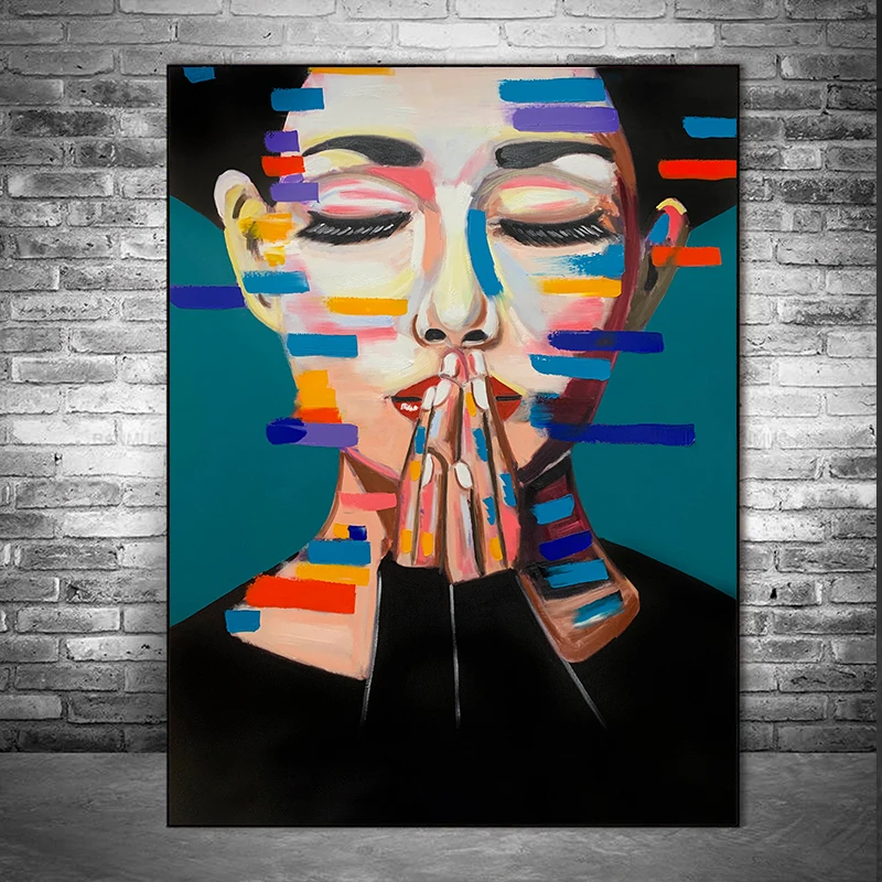 Абстрактный Рисунок холст картины постеры с масляной живописью и принты Quadros Wall