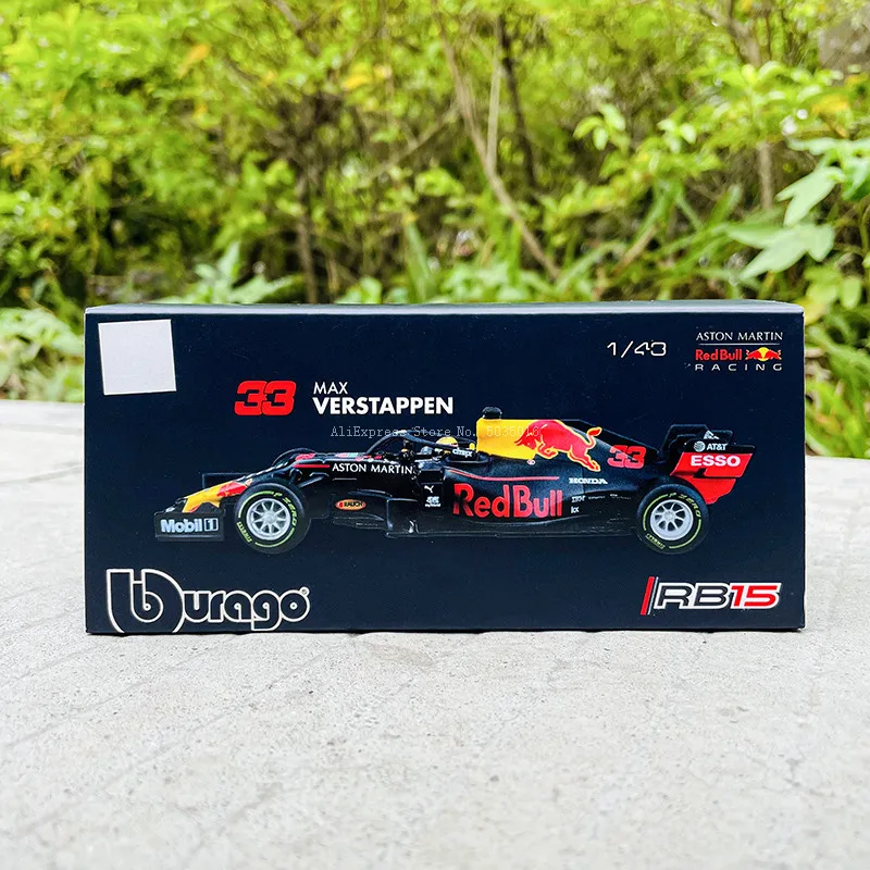 Bburago 1:43 2019 F1 Red Bull Racing RB15 33# Max Verstappen racing model simulation car model alloy car toy collection gift