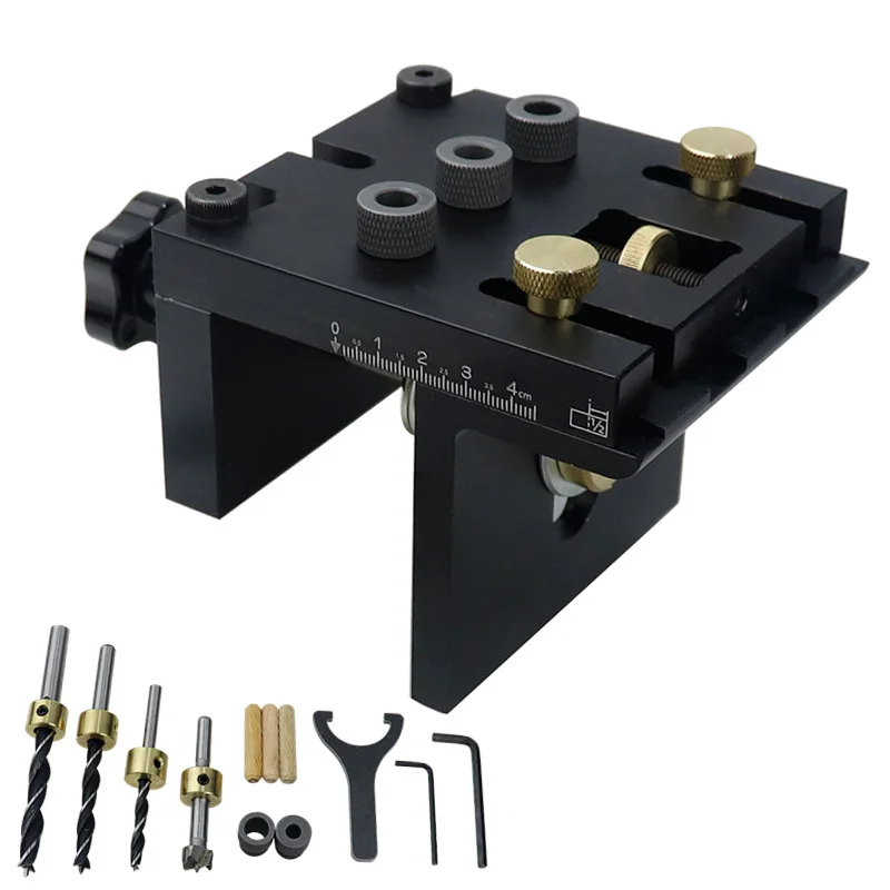 

Adjustable Drill Guide Tool Doweling Measuring Woodworking Hole Locator Crafts