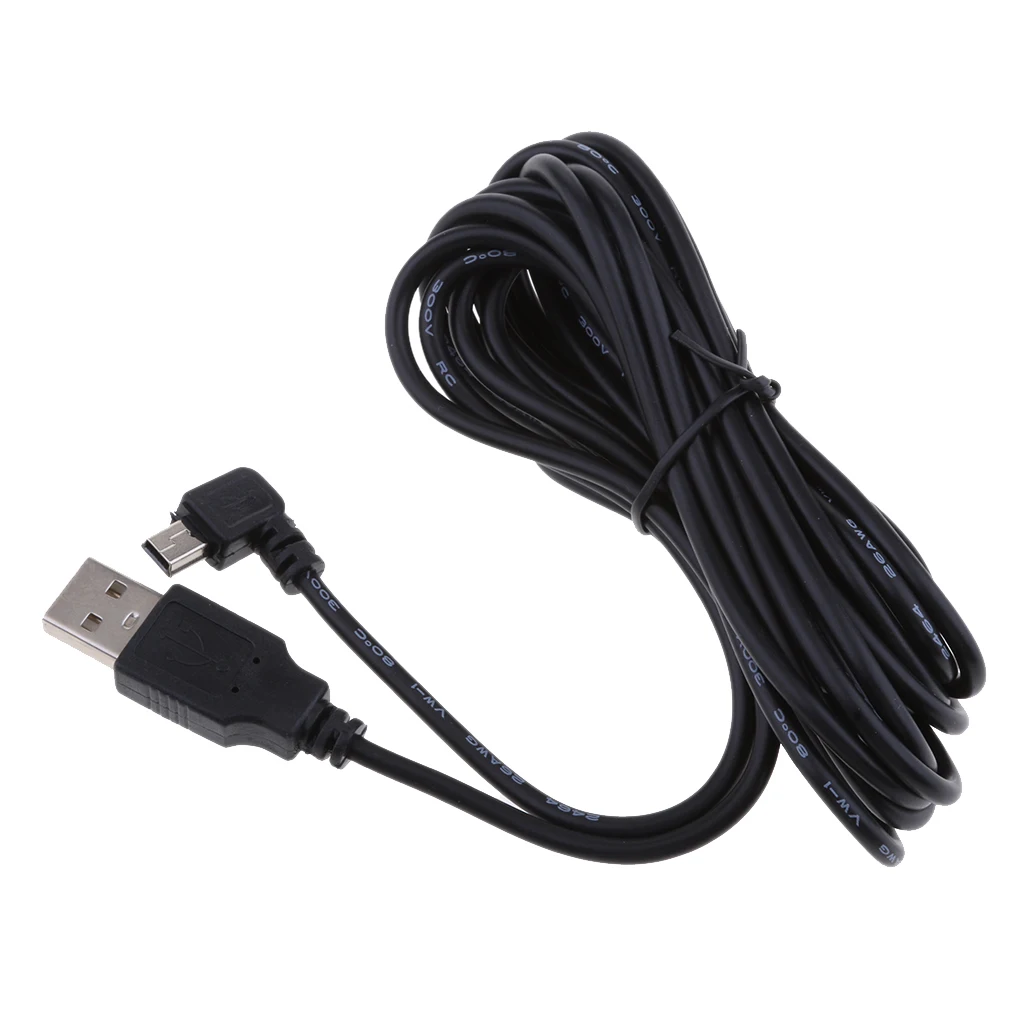 Универсальный мини USB кабель для зарядного устройства 5 в 2 А 90 градусов с правой