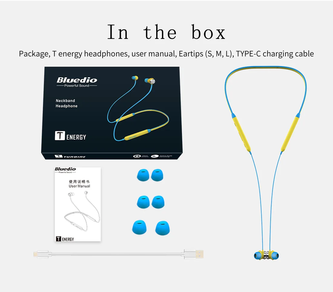 Bluedio TN Спортивная bluetooth-гарнитура ANC наушники с шумоподавлением магнитные дизайнерские Беспроводные наушники с шейным ремешком
