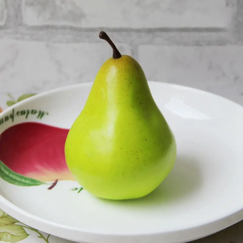 4 лучшие искусственные зеленые груши декоративные Fruit-4x3 дюймов