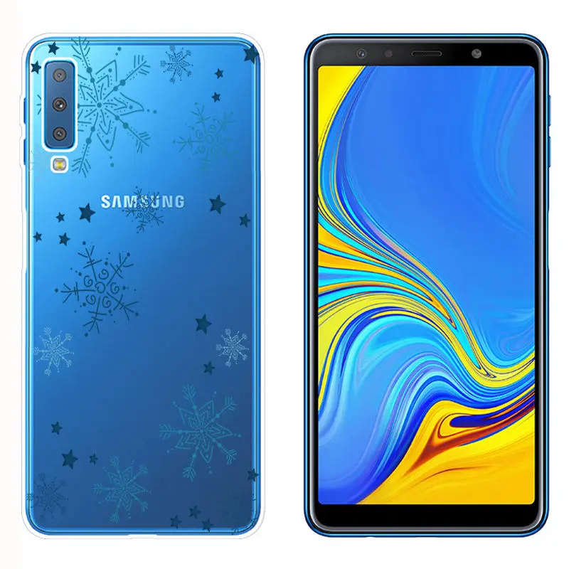 Силиконовый чехол Arvin для samsung A7 A10 30 A50 A70, Рождественский чехол для samsung A750, окрашенный ТПУ чехол для телефона samsung A40