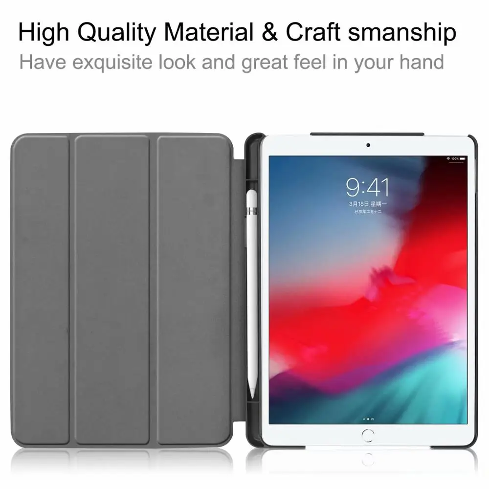 Luxury Magnetic Smart Cover For New iPad 7th Generation A2200 A2197 Case Leather Tablet Stand Auto Sleep For iPad 10.2 2019 Case