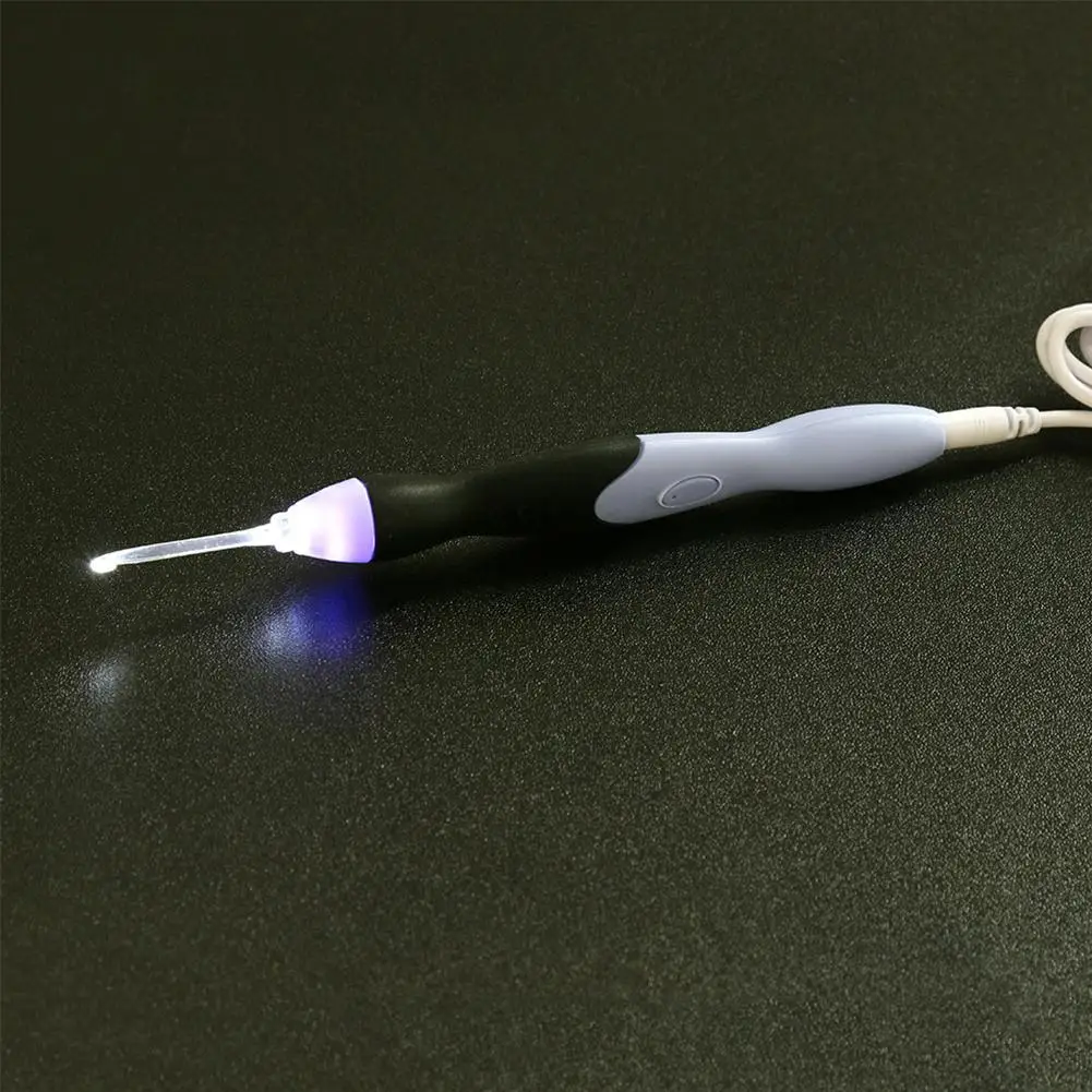 9 в 1 светильник на вязальные крючки Вязание игл USB Перезаряжаемые светодиодный